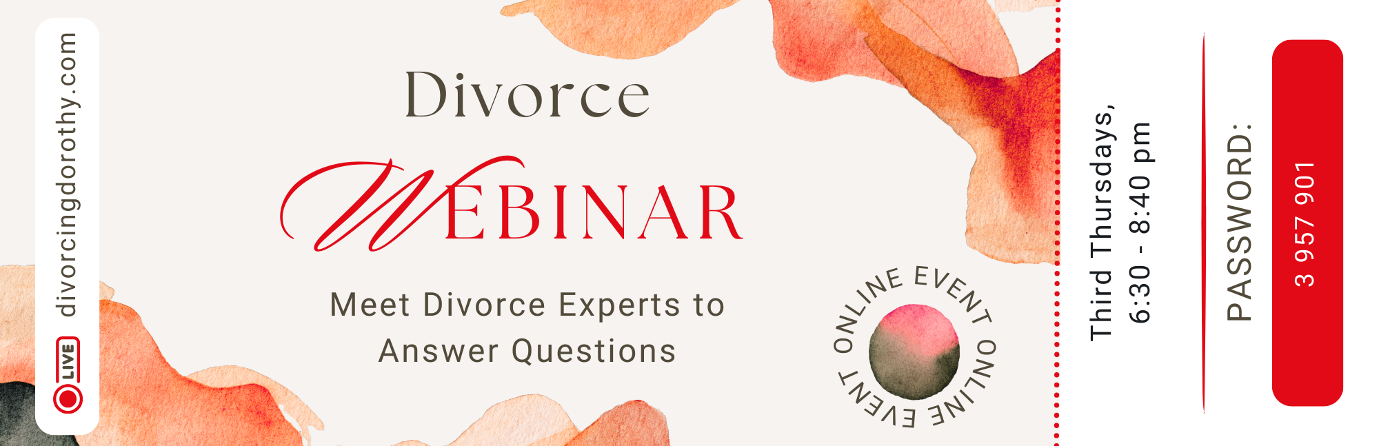 Divorce Seminars and Webinars